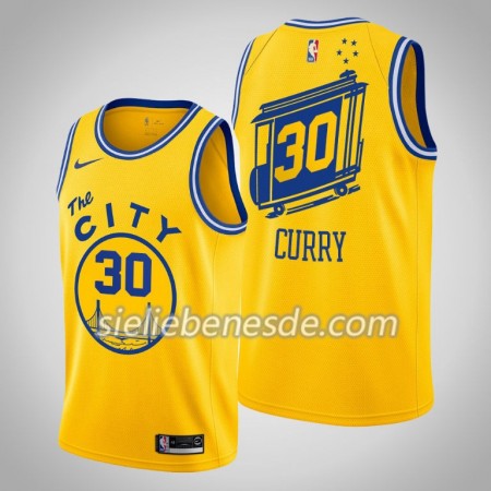 Herren NBA Golden State Warriors Trikot Stephen Curry 30 Nike 2019-2020 Hardwood Classics Swingman